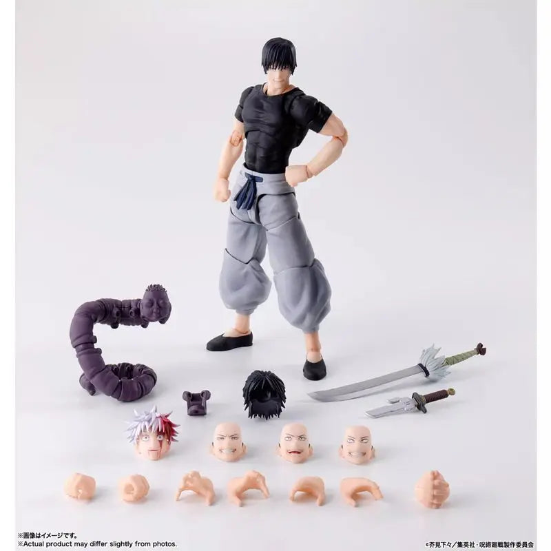 Bandai Genuine In-Stock SHF Fushiguro Toji Jujutsu Kaisen Haimura Yu Yu Folding Multi-Joint Action Figure Model Ornament Toy Gif