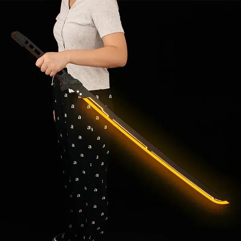 108cm/42.52in Cyberpunk Lightsaber Ghost Walker GRAY RAVEN Sirius Toy Katana Cosplay Display With Strap Game Peripheral Boy Gift