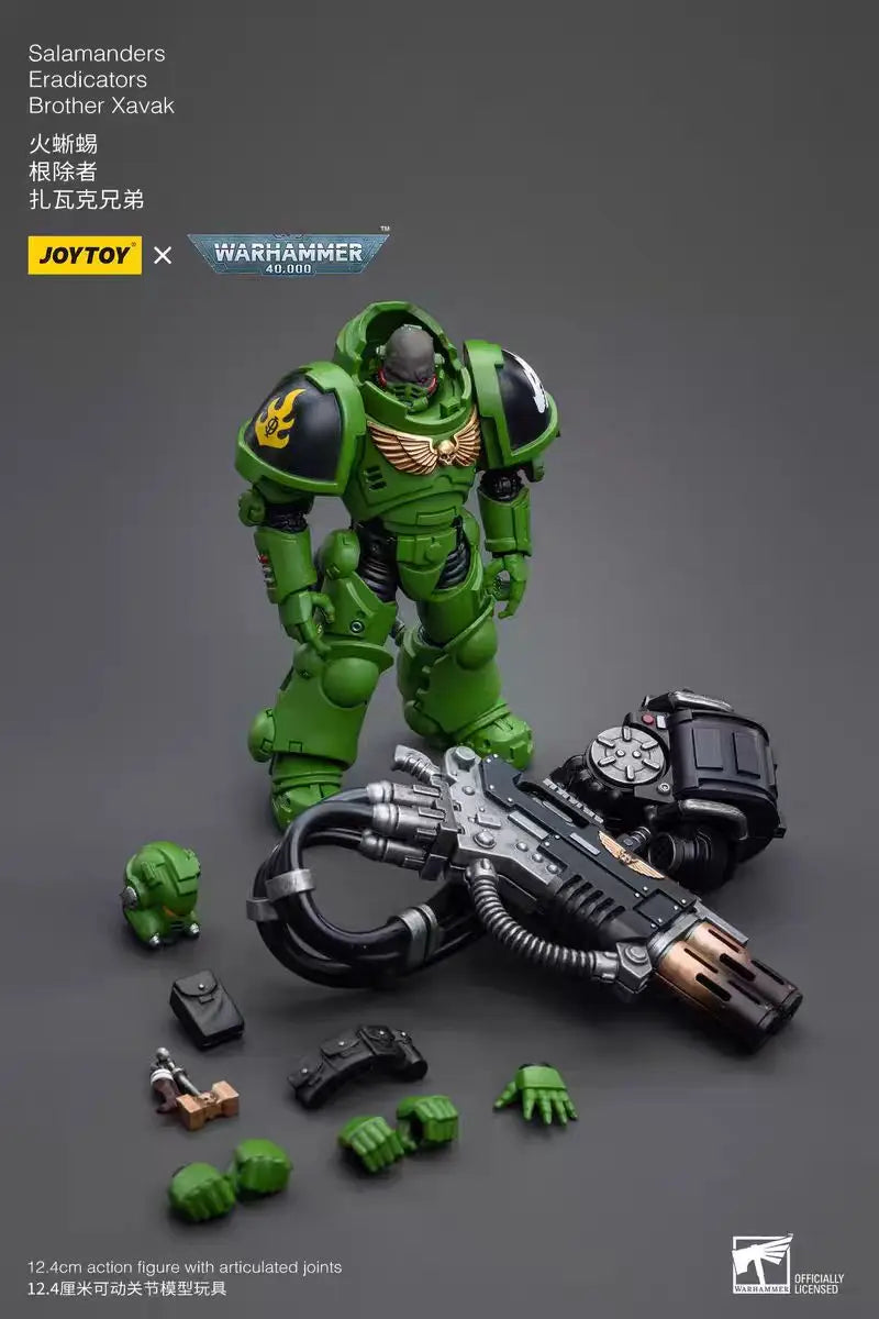 【JOYTOY】Warhammer 40K Salamanders Eradicators Brother Xavak 1/18 Action Figure Toys