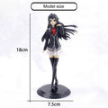 18CM Anime My Teen Romantic Comedy SNAFU Figure Yukinoshita Yukin Stand Animation Model Toys Gifts Collection Decoration PVC