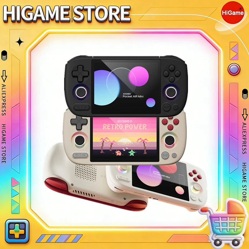AYANEO 64G Hall Joystick Retro Pocket Consoles AIR Mini 4.2-inch Screen Retro Android Handheld Gaming Consoles MTK Helio G90T
