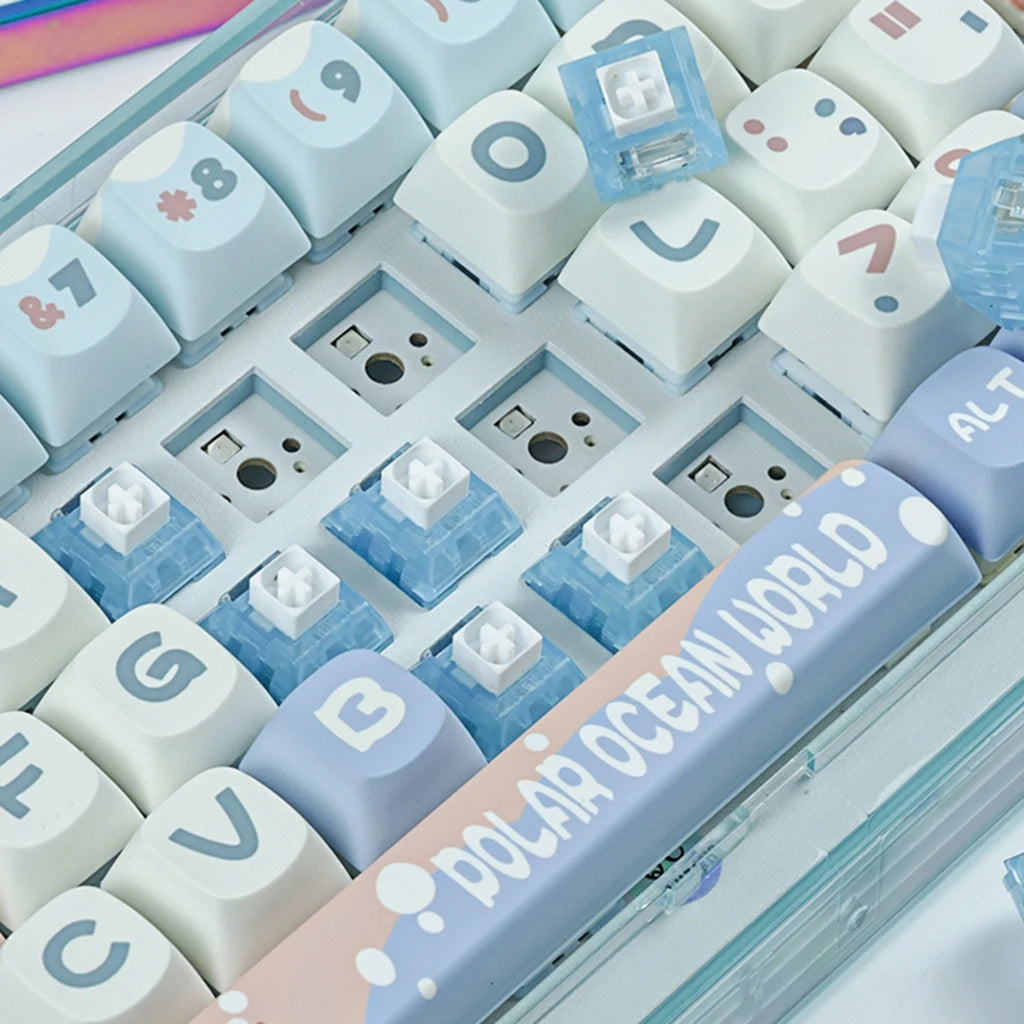 Kailh BOX Arctic Fox Switch Keyboard Switches 5Pin RGB SMD Clicky Switches Light Guide For Mechanical Keyboard MX Gaming Switch