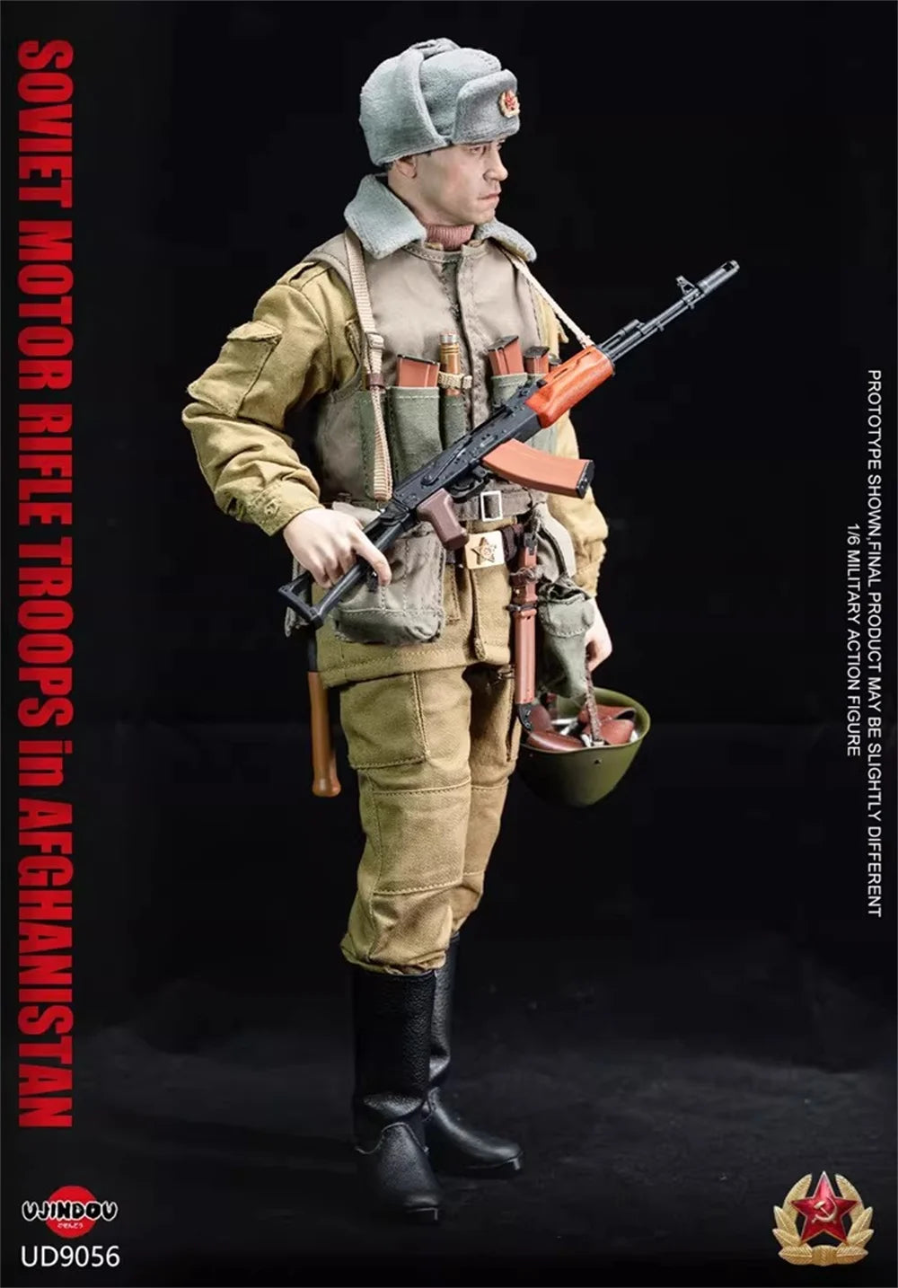 In Stock For Sale 1/6th UJINDOU UD9056 The Soviet Soldier Doll Full Set Moveable Action Figure Tough Guy Man About 12" For Fans