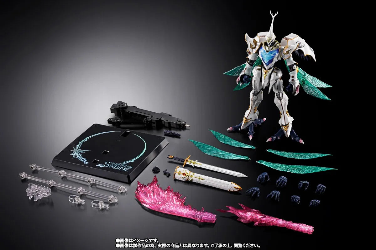 In Stock Genuine BANDAI METAL BUILD Dragon Scale Sirbine White Hallows Figure Anime Aura Battler Dunbine Action Model Toy