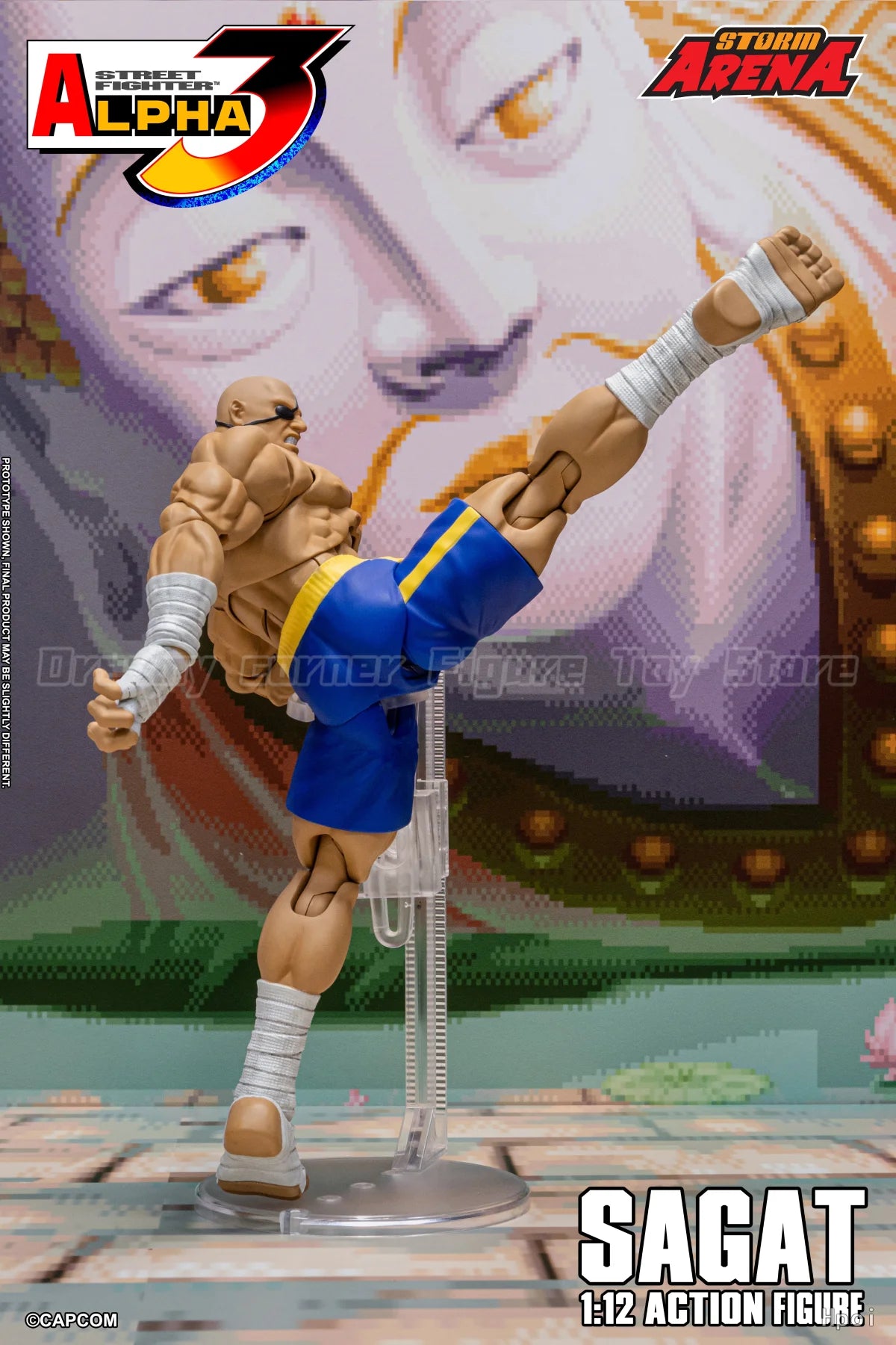 【In Stock】Original Storm Collectibles STORM ARENA Street Fighter Alpha 3 Sagat 1/12 Ornament Model Toy