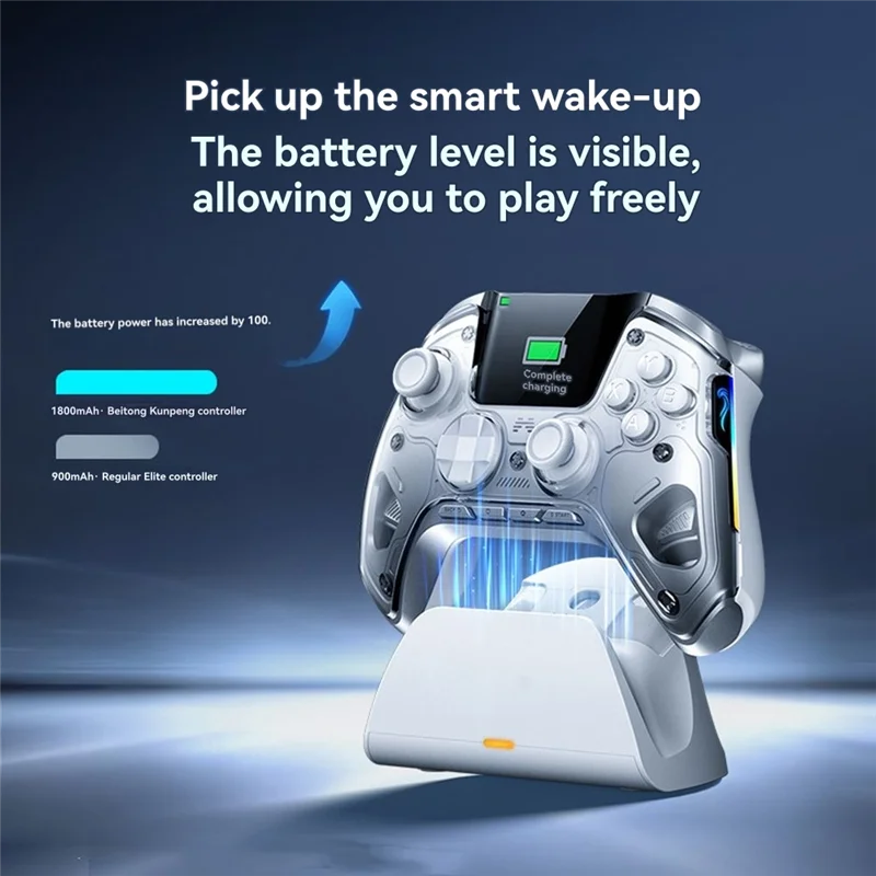 【New User Coupon】V2 Smart Wireless Bluetooth Gamepad Joystick Controller With 2-Inch Screen For /Switch PC/Steam Mobile Game