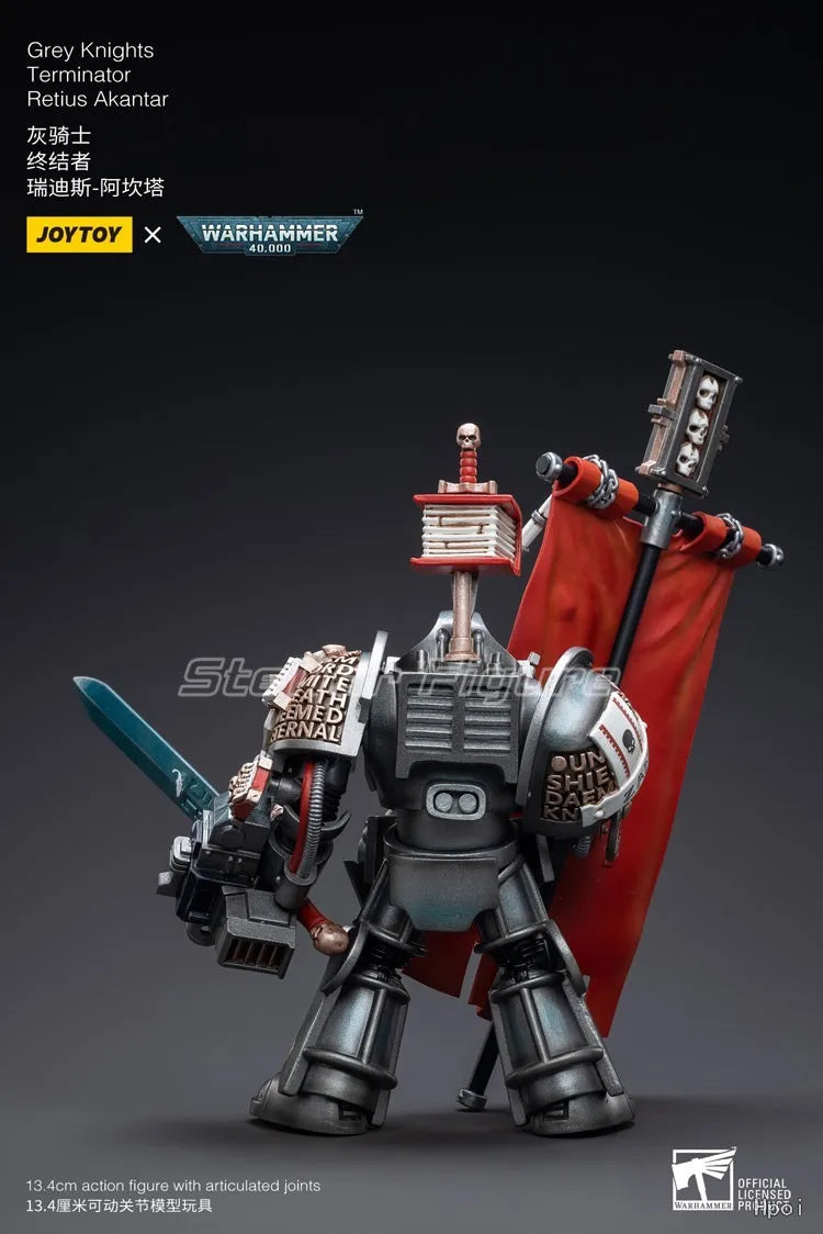 【SF】JOYTOYS 1/18 Action Figure  Grey Knights Terminator Retius Akantar Model Toys Gifts Collection Ornaments