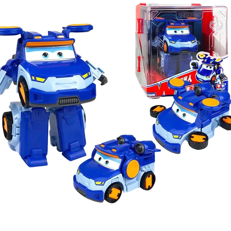 Hot New Super Wings Large Transformation Anime Transformation Flat Robot Action Character Transformation Toy Children'S Gift