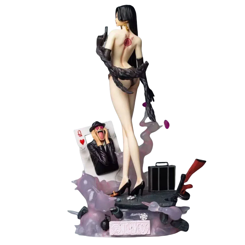 New 36cm One Piece Boa Hancock Anime Figures Gk Sexy Hancock Figurine Pvc Pretty Statue Model Doll Collection Room Ornament Gift