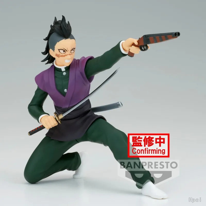 В наличност Bandai BANPRESTO Vibration Stars VS Demon Slayer Shinazugawa Genya Аниме екшън фигурка играчка подарък модел колекция хоби