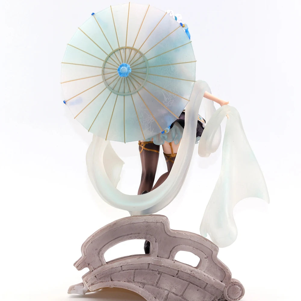 Anime-Figur Re0: Leben in einer anderen Welt von Zero Flower Umbrella Lolita Rem Figur 27 cm Spielzeug für Jungen Cartoon-Actionfiguren