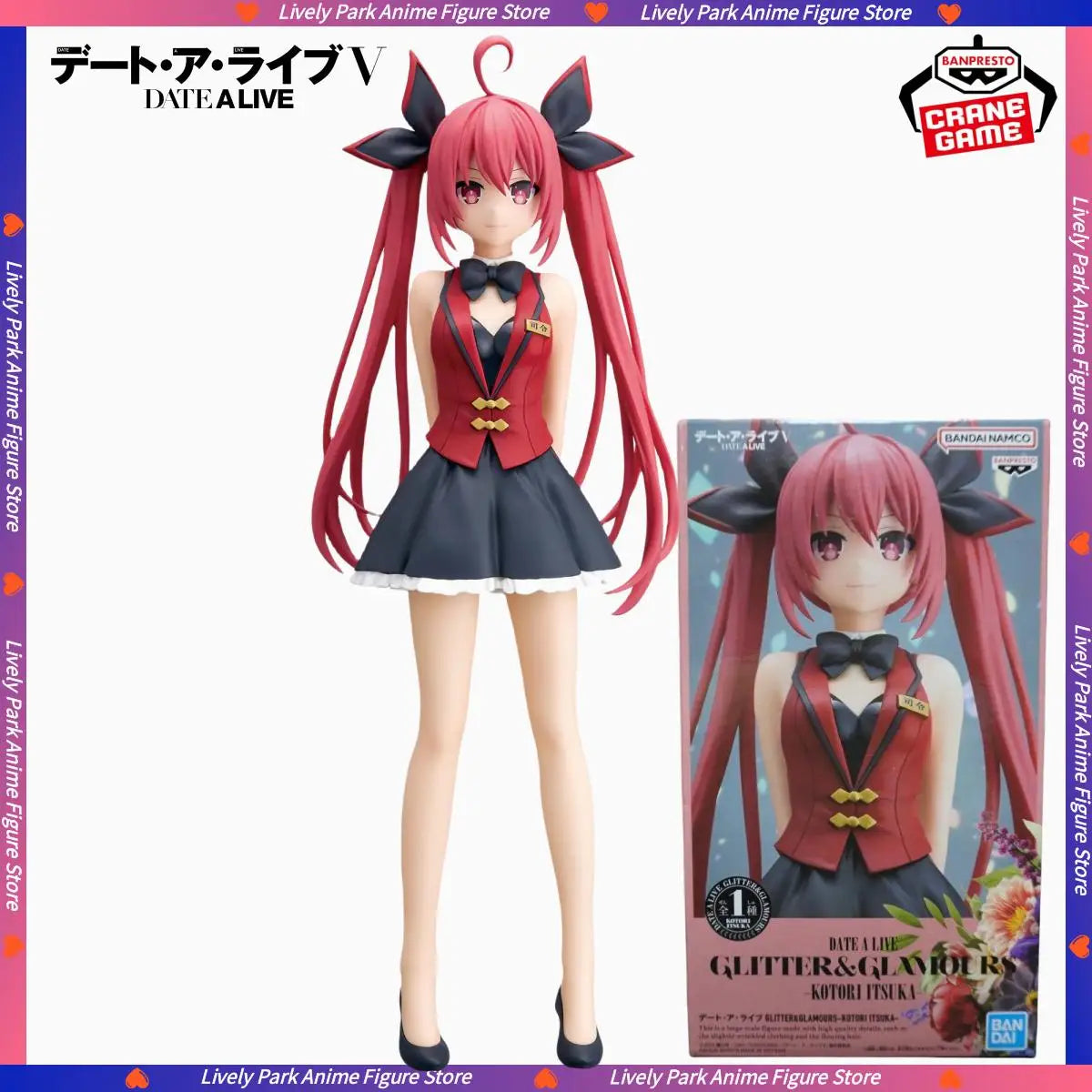 21cm BANDAI Original BANPRESTO KOTORI ITSUKA DATE A LIVE GLITTER&GLAMOURS Anime Figures Doll Model Collectible Toy Festival Gift