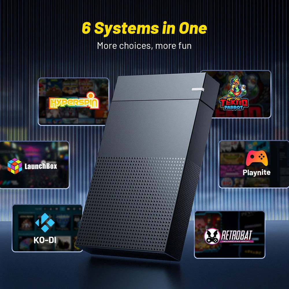 Kinhank Super Console 4TB Gaming-Festplatte mit Hyperspin Launchbox Retrobat mit über 75.000 Retro-Videospielen für PS5/PS4/PS3/WII/WIIU usw.