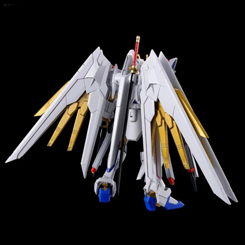 Bandai HG 1/144 Mighty Strike Freedom Gundam Anime Action Figures Collection SEED Freedom Movie Metal Gloss Coating Model Kit