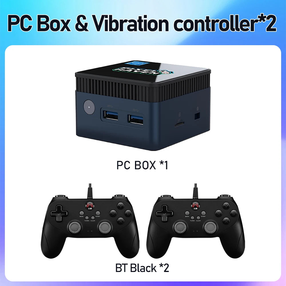 Pixel Haven Box Mini PC Retro Game Console – 12th Gen Intel N100 Quad-Core, Plug & Play, 38,252 Games