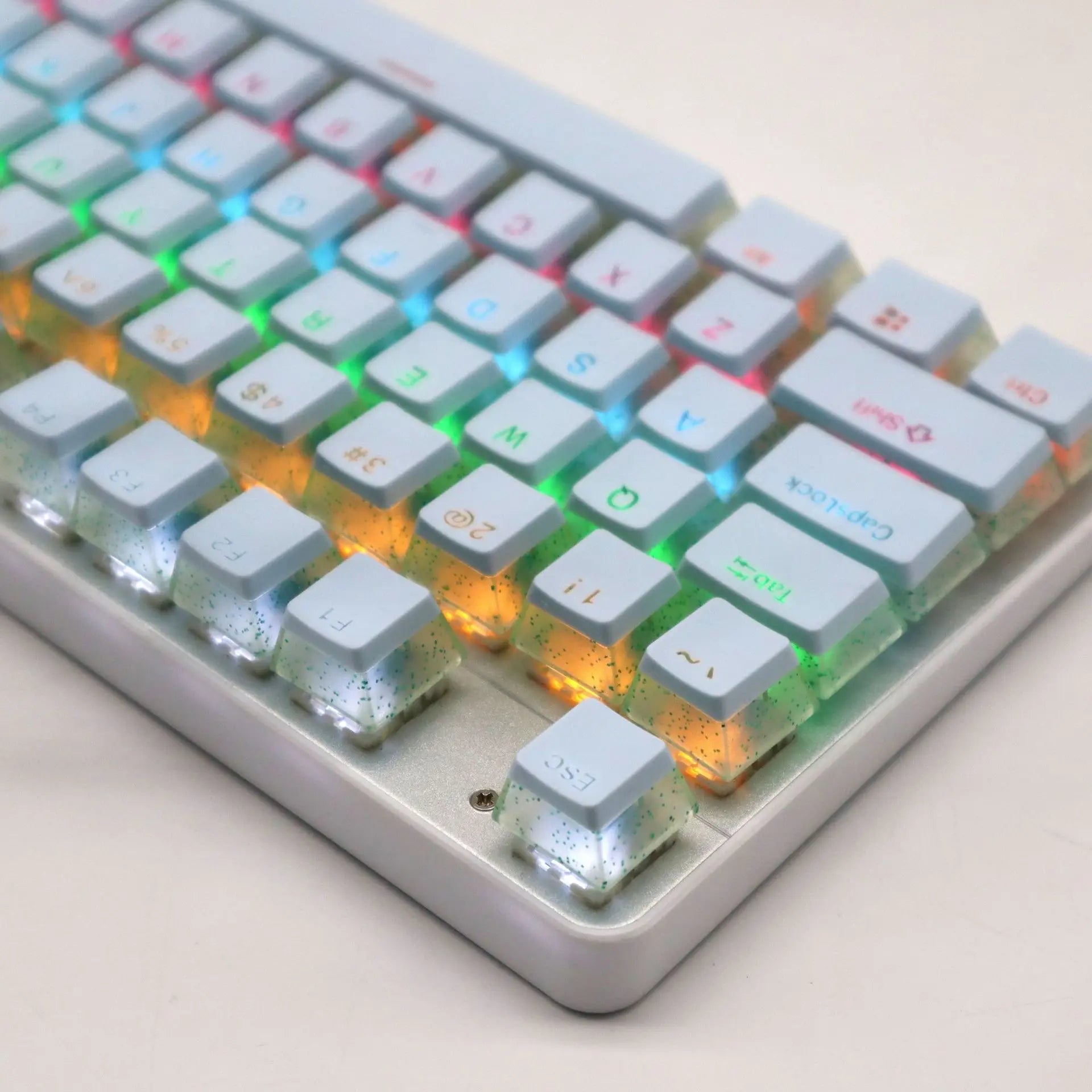 104 Keys PBT Pudding Keycap Two-color Injection OEM Profile DIY Keycaps for Gateron Cherry MX Switch Gaming Mechanical Keyboard