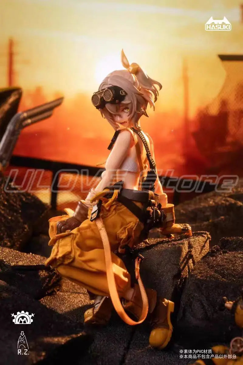 In Stock Original LYNXPULSE HASUKI Pocket Art PA007 Mechanic Fiona 1/12 Action Doll Model Toys Gifts