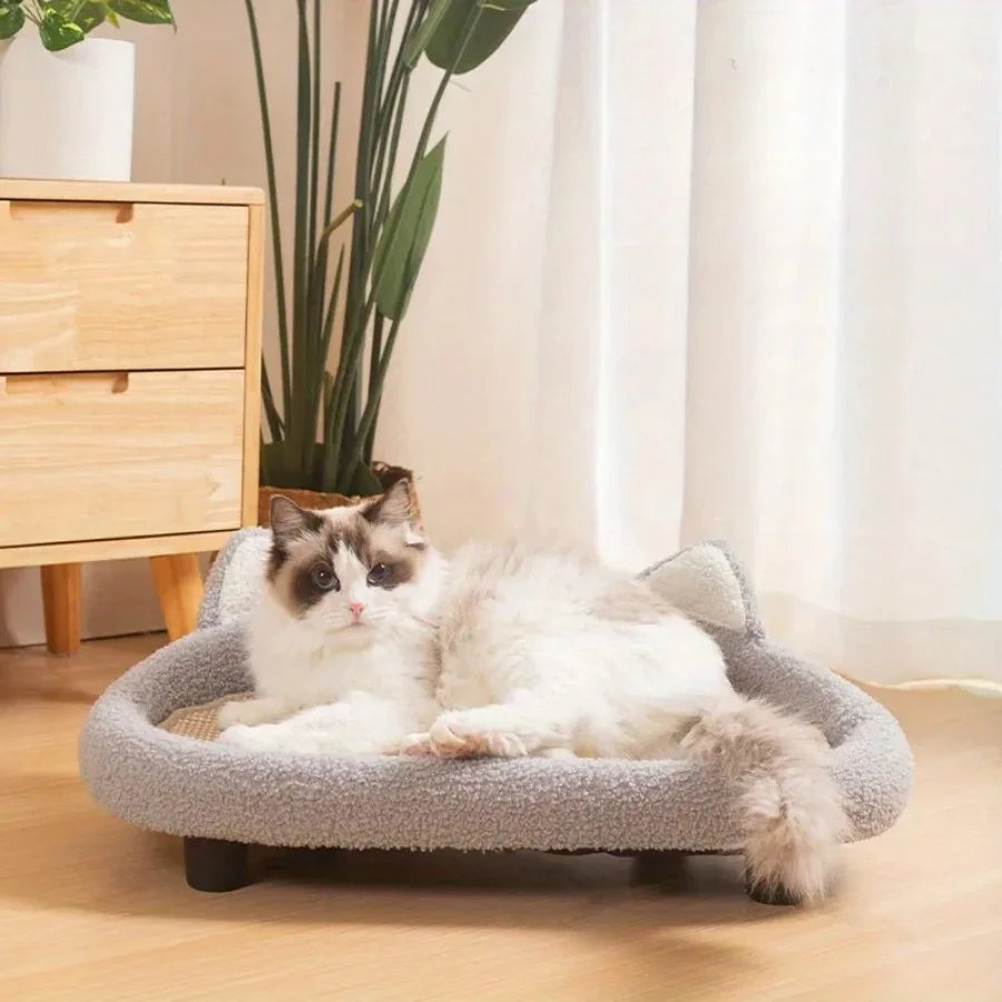 1pc Modern Style Cat Scratcher Indoor All-in-one Cat Bed Wear-resistant and Scratch-resistant 2-in-1 Cat Scratch Board Bed