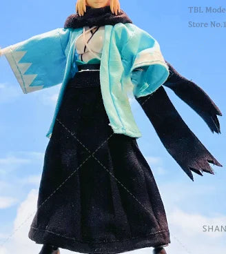 1/12 Scale Female Clothes Kimono Fate Altria Pendragon Knight Kings Japanese Anime For figma 6-inch Action Figure Soldier Scene