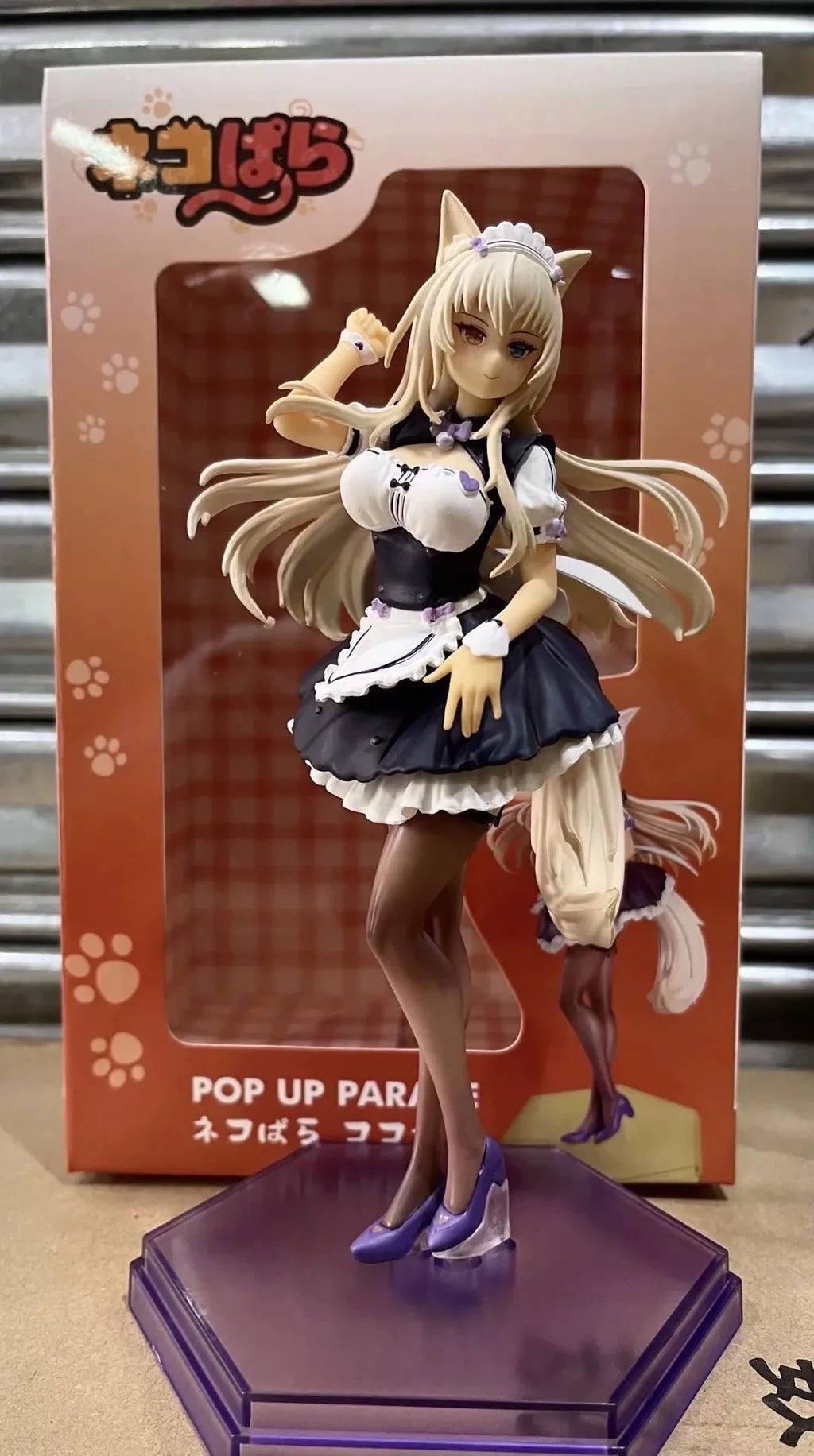 New Cute Anime Nekopara Coconut Figure Standing Maid Outfit Ver Anime Azuki Model Gift Collection Action Figure PVC