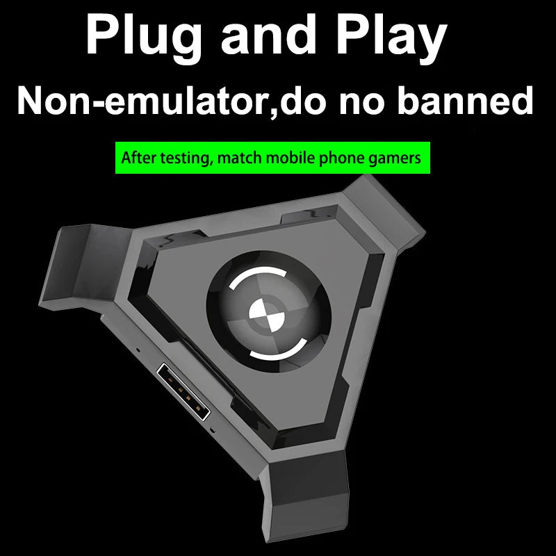 Mobile Game Adapter Phone Converter Gamepad Controller Gaming Keyboard Mouse Converter For PUBG IOS Android Phone