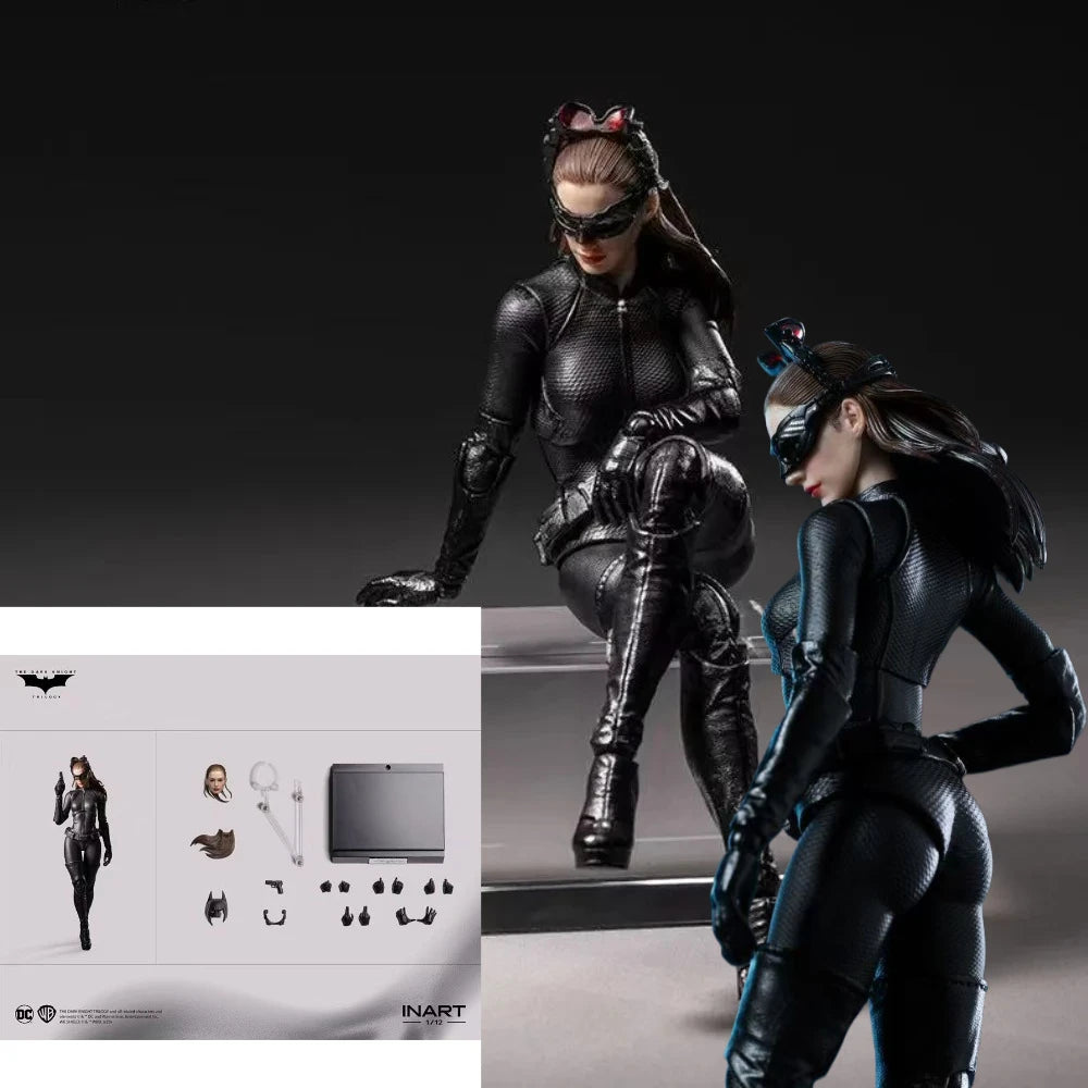 In stock INART 1/12 Batman The Dark Knight Rises Catwoman Bale Eternal Fight Hero 6Inch Action Figure Model Collection Gifts