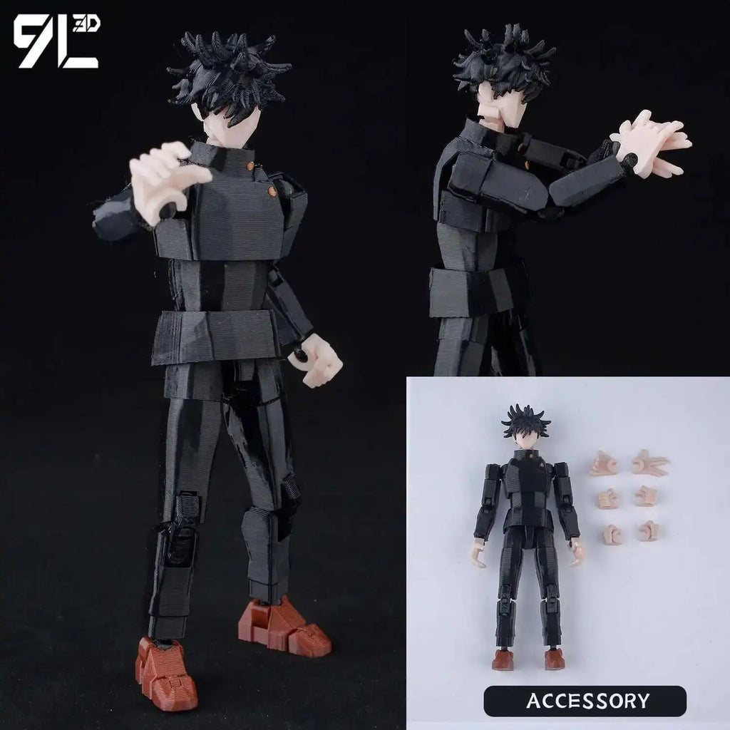 9L3D Gedruckt Lucky Dummy 13 Jujutsu Kaisen Gojo Satoru Toji Yuji Sukuna Anime Action Figuren Mannequin Yuuta Rika Modell T13 Spielzeug