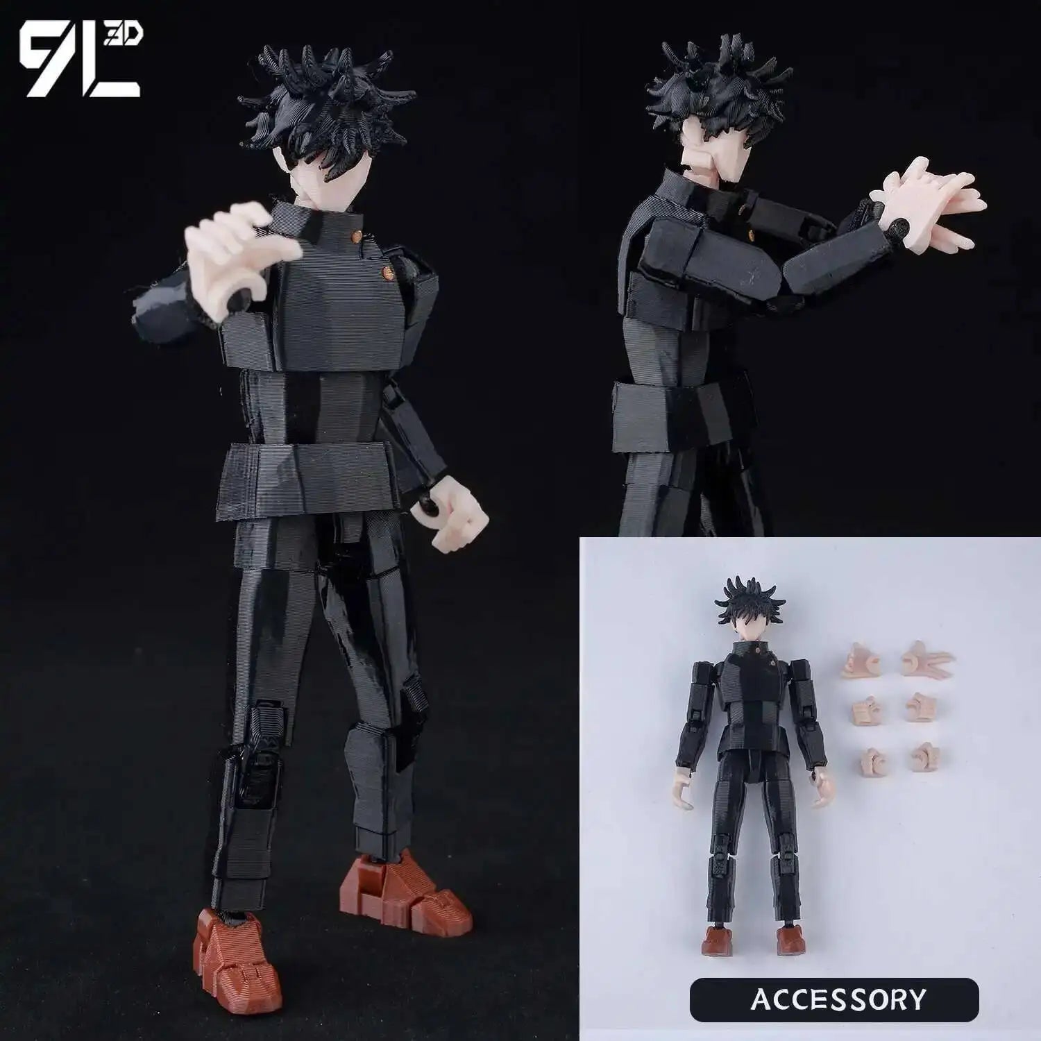 9L3D Gedruckt Lucky Dummy 13 Jujutsu Kaisen Gojo Satoru Toji Yuji Sukuna Anime Action Figuren Mannequin Yuuta Rika Modell T13 Spielzeug