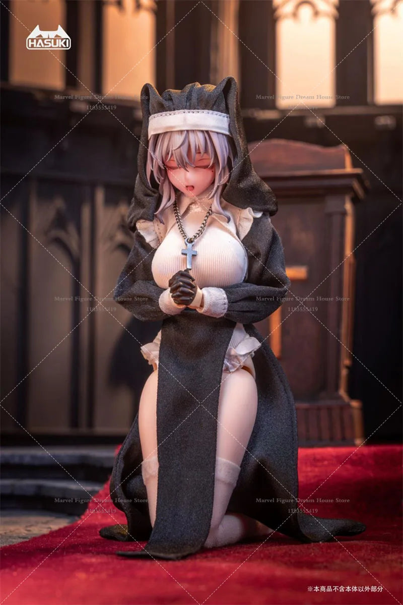 In Stock CS017 CS018 1/12 Scale Female Clothes Tradition Nun'S Outfit Sexy Style Costume Pack For 6-inch Action Figure Soldier