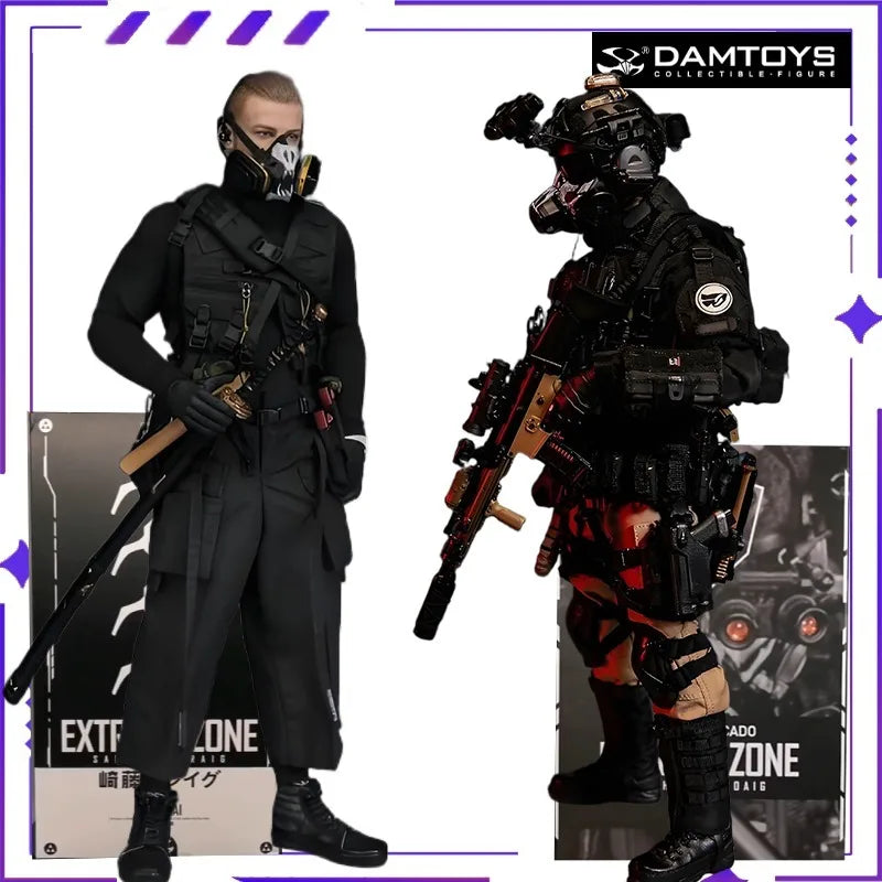 DAMTOYS Original EBS002 Original Story Collected Doll Extreme War Zone Agent Hugh Laffer Finished Product MobileSoldier ModelToy