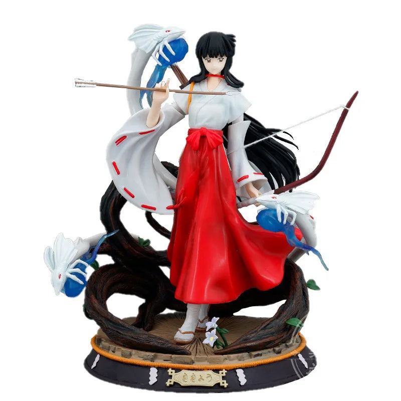 Inuyasha Kikyo Phoenix Ver. Anime Action Figure - Standing Pose Scene Desktop Decoration Collectible Model Gift for Anime Fans