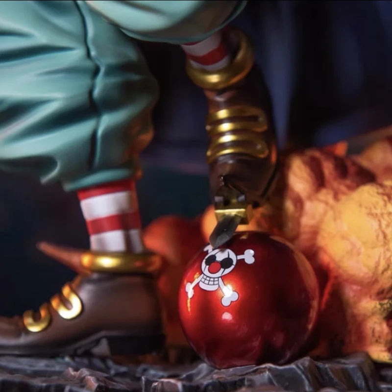 24cm One Piece Buggy Figure Four Emperors The Clown Buggy Pvc Anime Action Figure Toy Collection Model Statue Gift