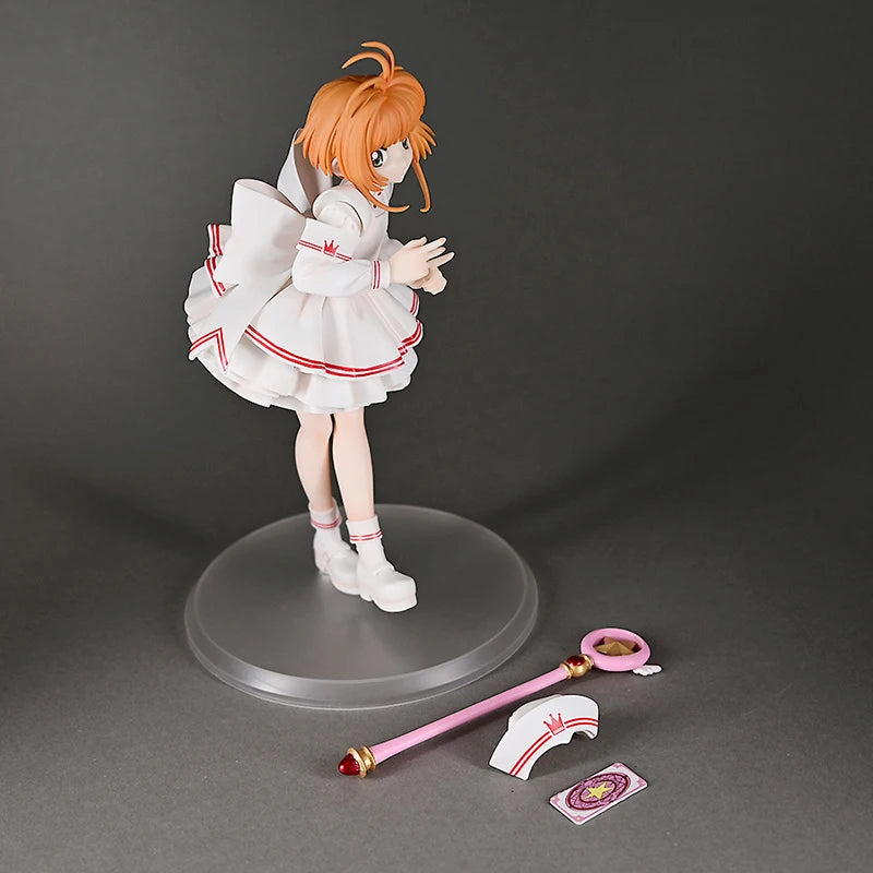 Kinomoto Sakura Figures 22cm Card captor Sakura Figure Pvc Anime Models Statue Collection Toy Desk Decoration Kids Birthday Gift