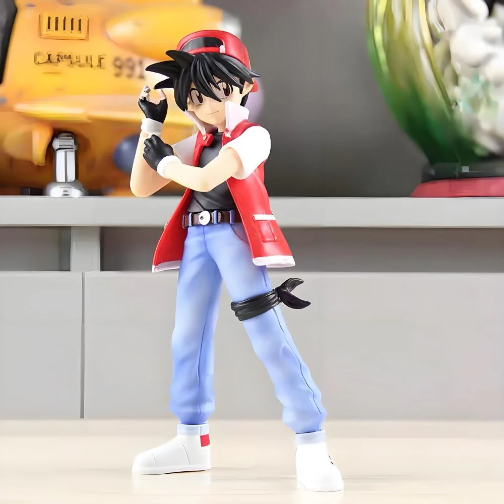 8cm Anime Pokemon Figur Ash Ketchum Figurine Rot Action Figure Pvc Sammlung Modell Spielzeug Geschenke
