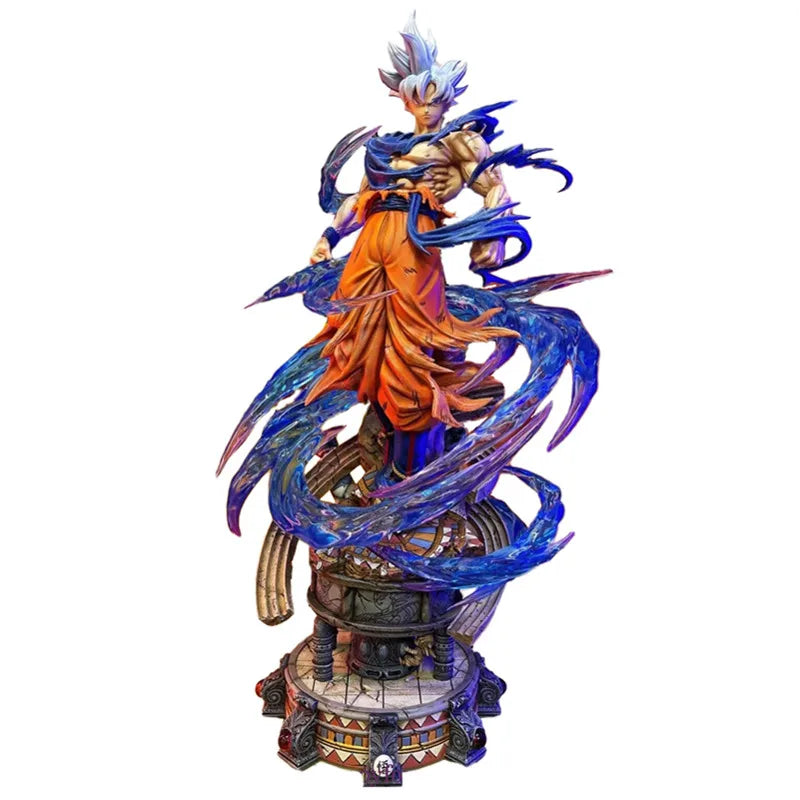 YUNQI CREATE Studio PVC GK Dragon Ball Z Son Goku Ultra Instinct Statue 50cm DBZ Anime Model Action Figure Collection Toy Figma