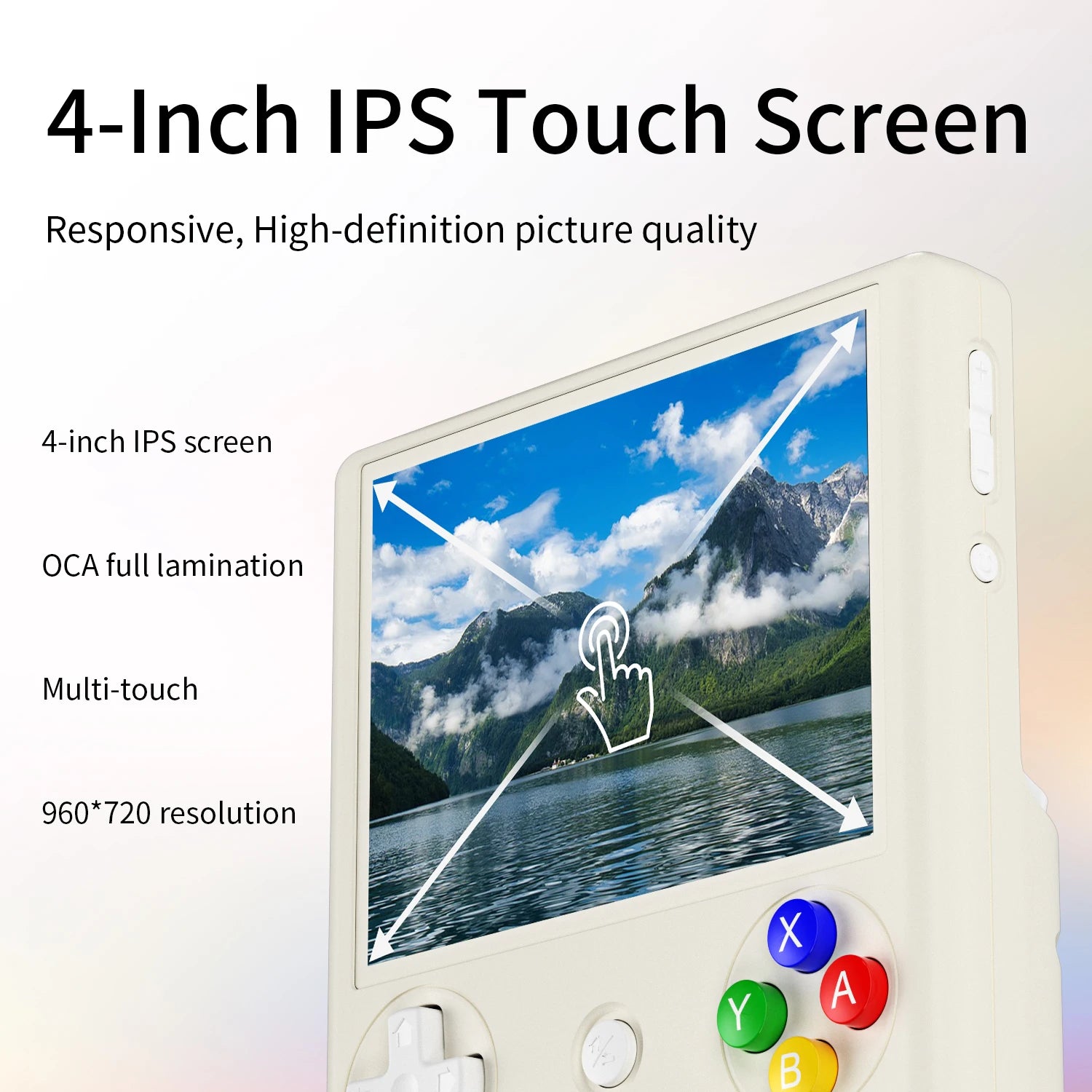 ANBERNIC RG406V Portable Game Console 4’’ IPS Touch Screen Android 13 Unisoc T820 64-bit Game Player 5500mAh RGB lighting