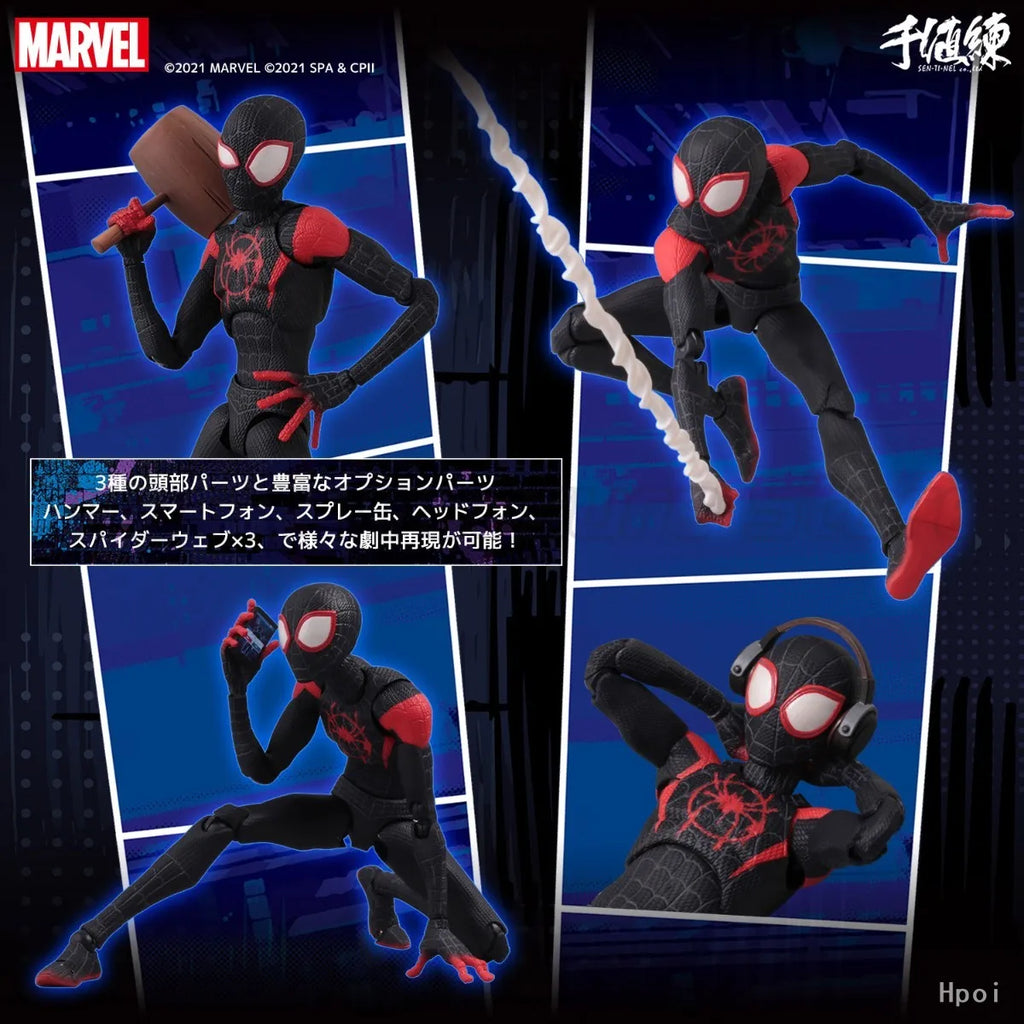 【MT】Sentinel Marvel SV-Action Spider-Man: Into The Spider-Verse Spider-Man (Miles Morales) Anime Figure Collection Model Toys