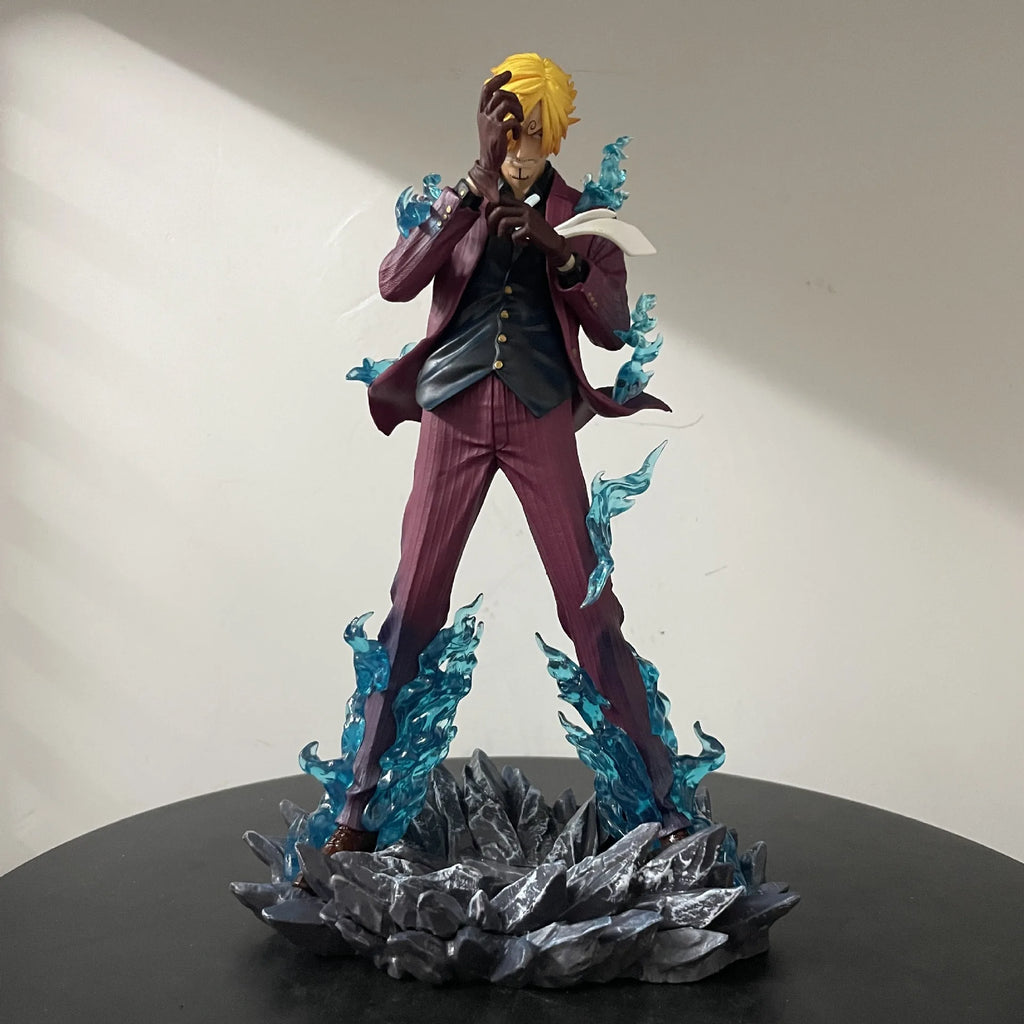 One Piece Strohhutpiraten PVC-Figuren Luffy Zoro Nami Usopp Robin Sanji Statue Schreibtischdekoration Geschenk