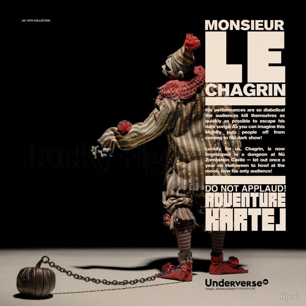 【Original】Underverse Adventure Kartel Series MONSIEUR CHAGRIN Halloween Special Edition Action Figure Model Toy
