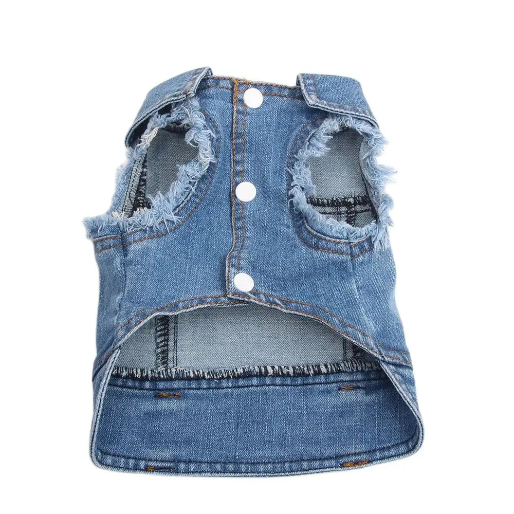 Hunde und Katzen Jeans Mantel Jacke Abschleppbar Denim Weste Katze Welpen Frühling/Herbst Kleidung Bekleidung