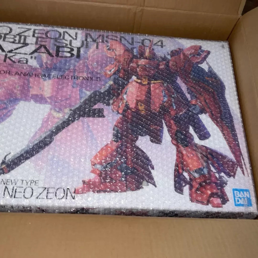 【In Stock】BANDAI MG 1/100 Sazabi Gundam Char's Ver.Ka Model Kit Action Figure Anime Model Desktop Doll Collectibles Gift