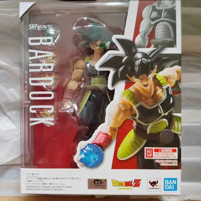 Low price In Stock BANDAI Original S.H.Figuarts DRAGON BALL BARDOCK SHF Action Figure Model Toy Gift for Kids Foam Box Packaging