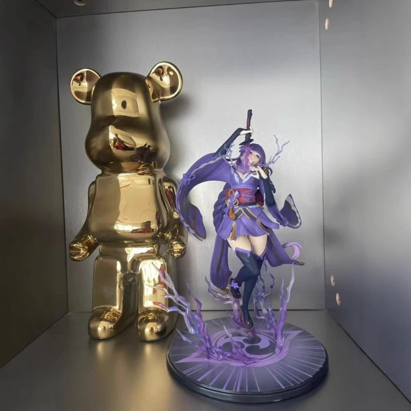 28cm Genshin Impact Beelzebul Anime Figure Raiden Shogun Gk Action Figurine Pvc Statue Model Doll Decoration Christmas Toys Gif