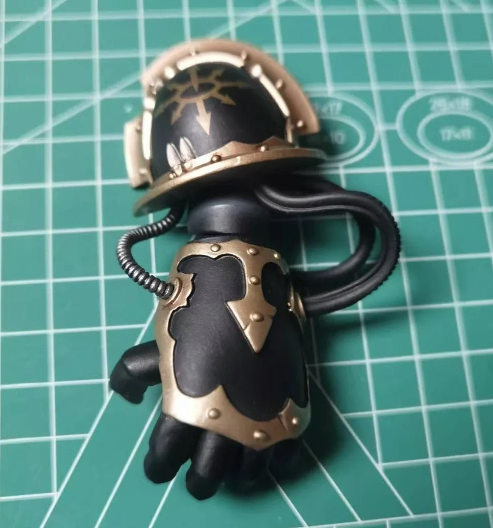 Joytoy Warhammer 1/18 Actionfiguren Chaos Space Marines Schwarze Legion Auserwählte Boltpistole und Energiefaust Geschenkidee für Jungen