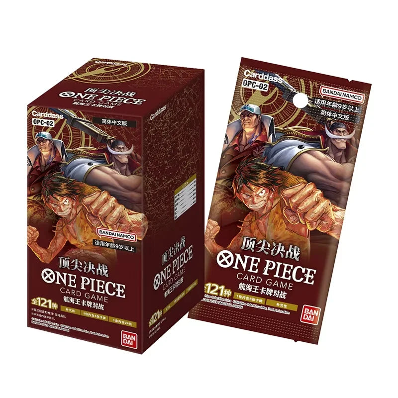 In Stock 2025 Bandai Genuine One Piece Opcg Tcg Game Card Chinese Version Op13 Carrying On His Will Collection Card Toys