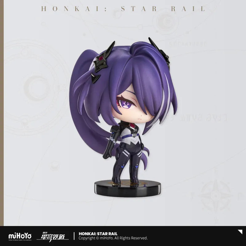 Honkai Star Rail Genuine Peripherals Action Figures Toys March 7th Dan Heng Q-version Sitting Toy Gift EX CASHAPON Original