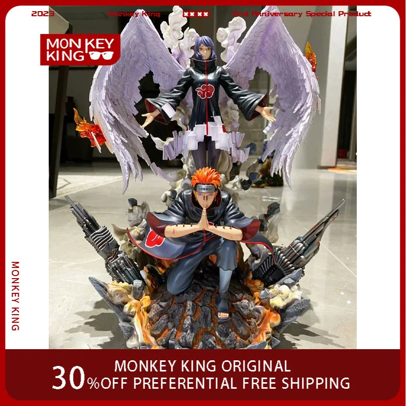 39m Cartoon Figures Pain Konan Angel Peace Anime Collection Model Pvc Desktop Ornament Decorations Holiday Gifts Children Toys