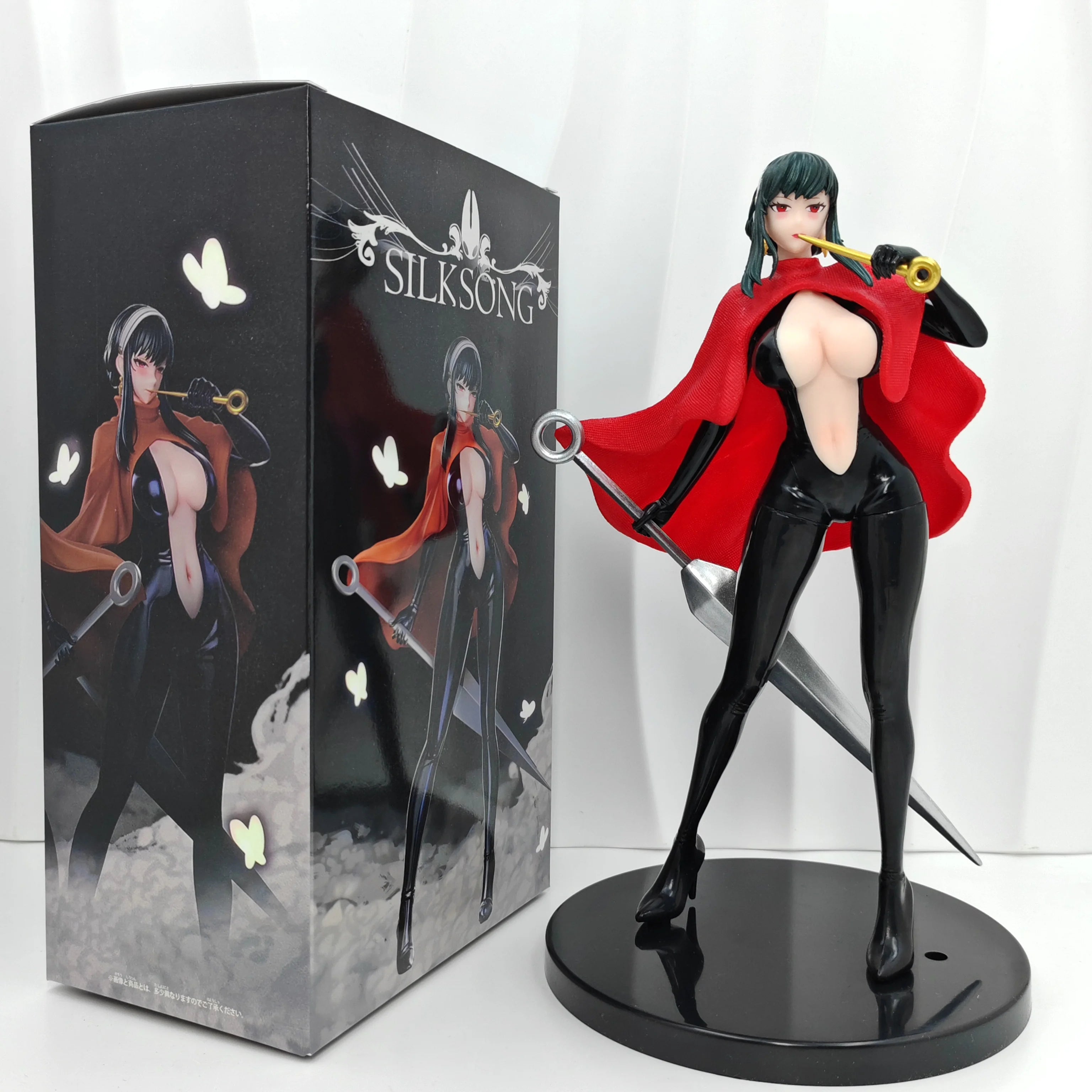 Cartoon Anime Yor Forger & Silksong Action Figures Anime Desktop Decoration Doll Computer Case Decoration Ornaments Model Figure