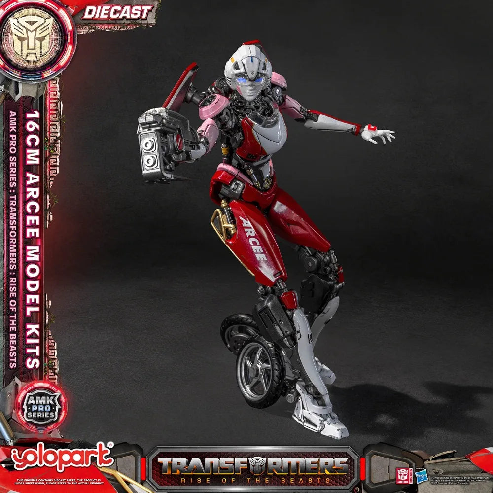 YOLOPARK AMK PRO Transformers Arcee Pre-Assembled Articulated Figure Movable Model Collection Toys Desktop Decor Surprise Gifts