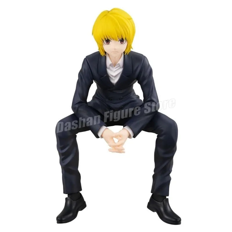 Anime Hunter×Hunter Action Figure Hisoka Kurapika Chrollo Illumi Figurine Car Ornaments PVC Collection Noodle Stopper Model Toys